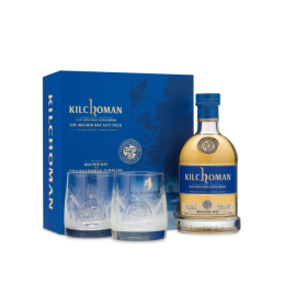 KILCHOMAN MACHIR BAY 70CL GIFT PACK WITH TWO TUMBLER GLASS