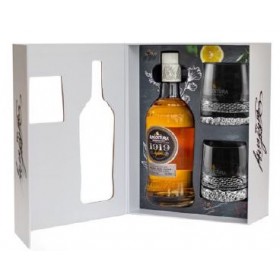 ANGOSTURA 1919 - 8 YEARS RUM 70CL -  GIFT SET ( FOC 2 ROCK GLASS)
