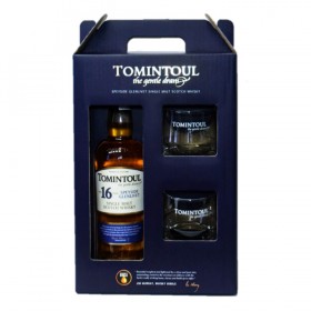TOMINTOUL 16 YEARS GIFT SET 70CL (WITH 2 GLASS)
