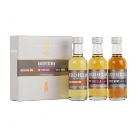 AUCHENTOSHAN  MINIATURES 3 X 5CL (AMERICAN OAK/12 YEARS/THREE WOOD)