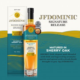 JF DOMINIC SIGNATURE RELEASE BLENDED MALT WHISKY 70CL